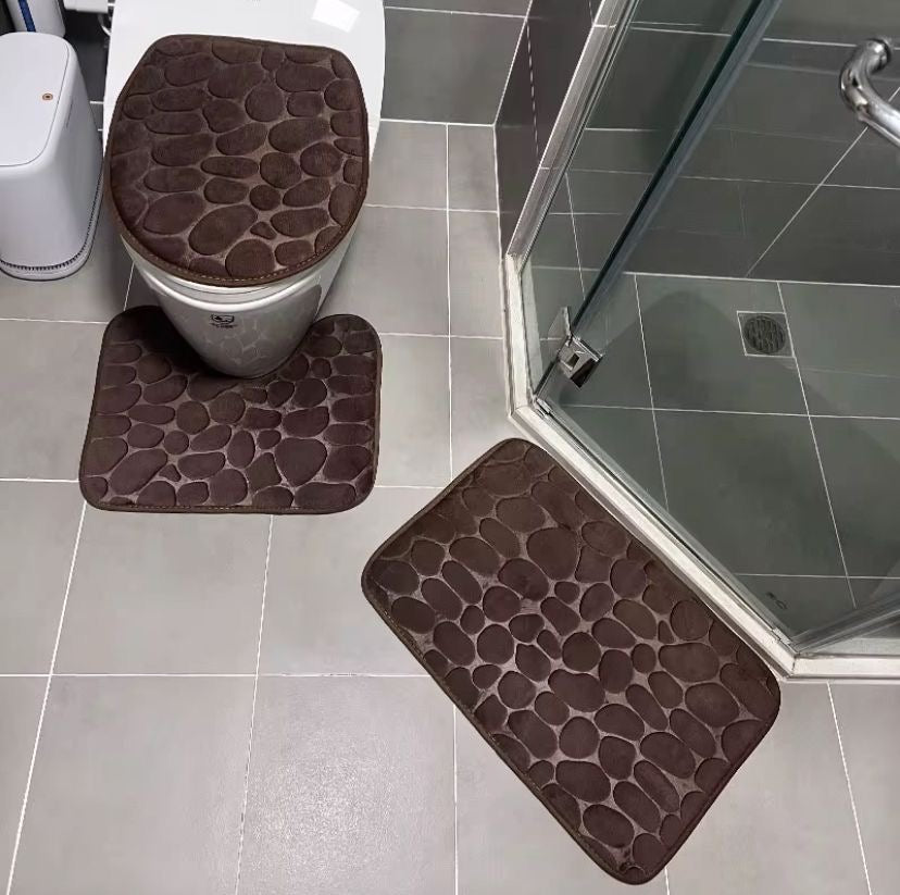 Tapis de bain 3 pièces