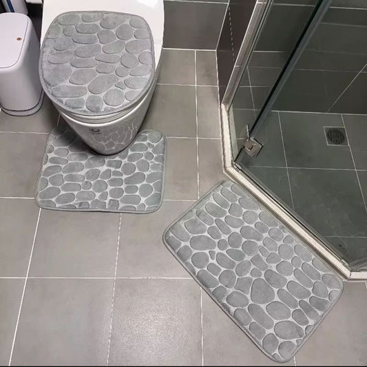 Tapis de bain 3 pièces