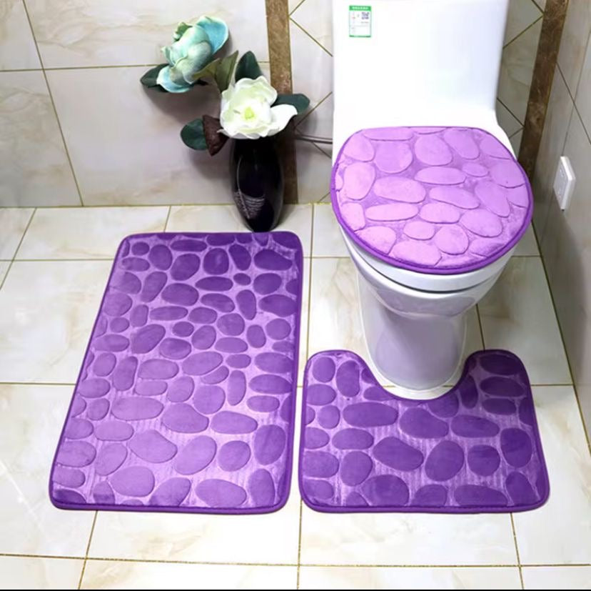 Tapis de bain 3 pièces