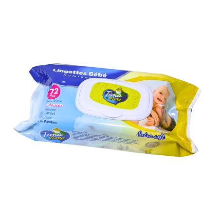 Les Lingettes bébé Tima 72 pièces